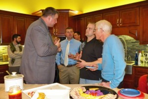 Rep. Nelson speaks with supporters at the Meet and Greet/Fundraiser in Aberdeen, SD.